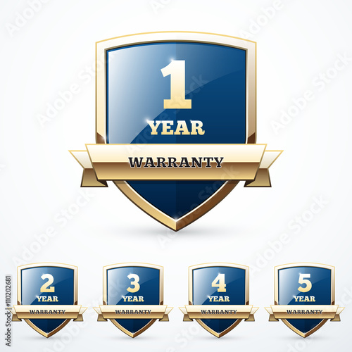 Set of warranty shields