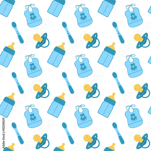 Seamless pattern, baby