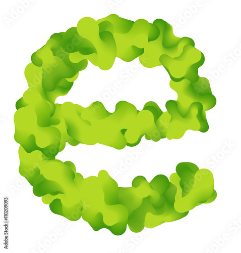 Ecology abstract vector element for your design on white background. Can be used for ecological design.