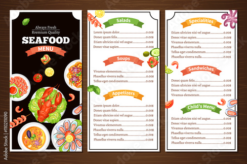 Seafood Restaurant Menu