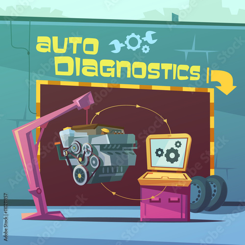 Auto Diagnostics Illustration 