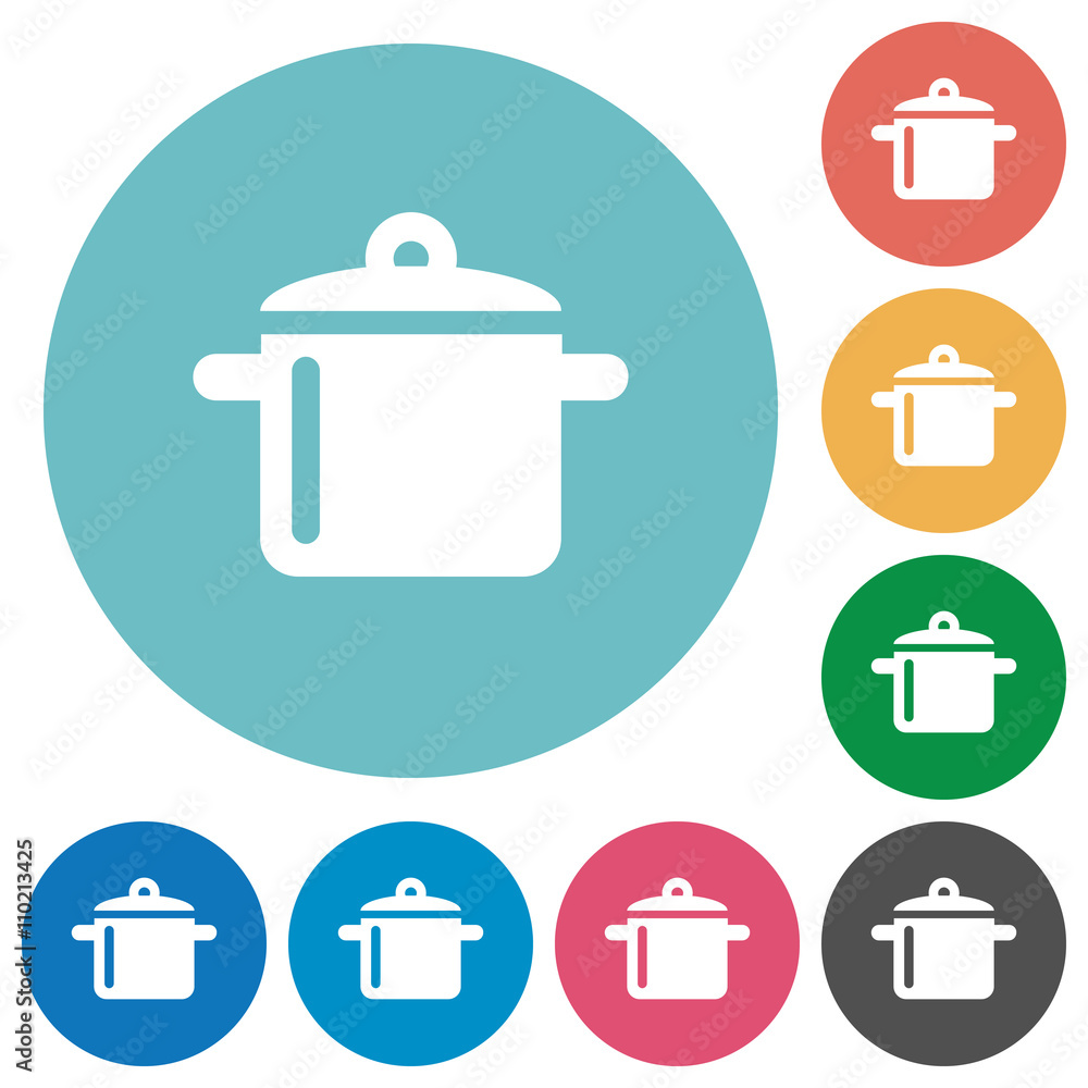 Flat cooking icons Flat cooking icons