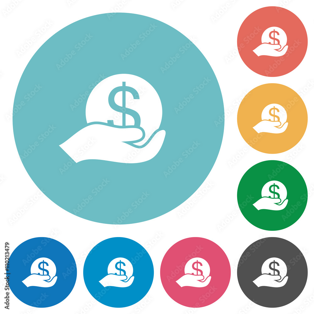 Flat save money icons Flat save money icons