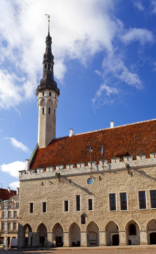 Old city, Tallinn, Estonia. Town hall tower.