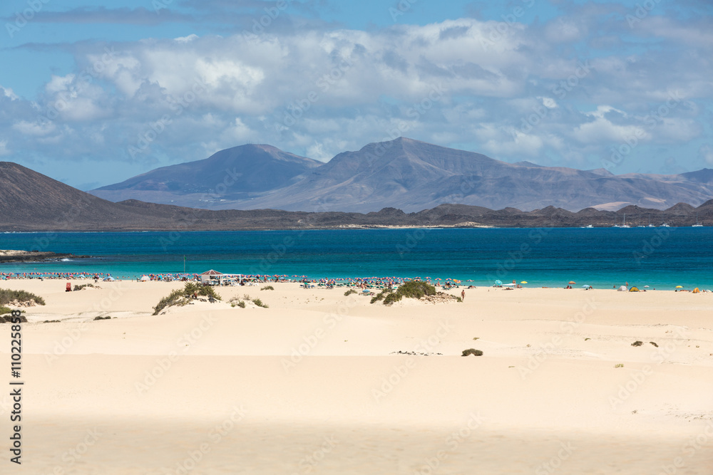 Corralejo Beach on Fuerteventura, Canary Islands