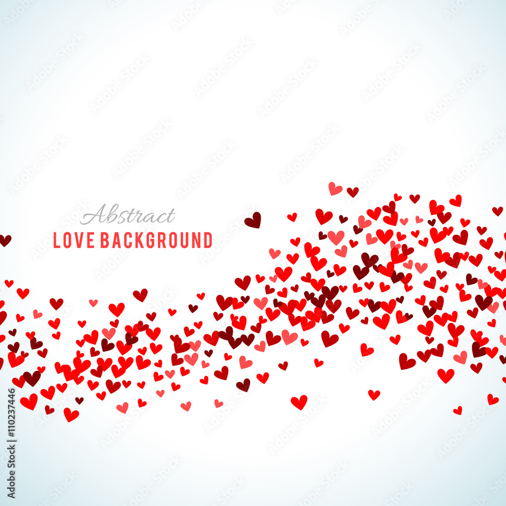 Romantic red heart background. illustration Romantic red heart background. illustration