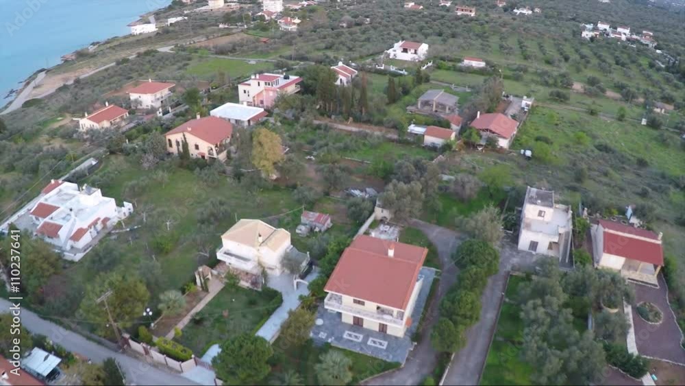 A littoral settlement view from the air A littoral settlement view from the air