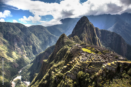 Nice view of Machu Picchu, Peru, South America photo