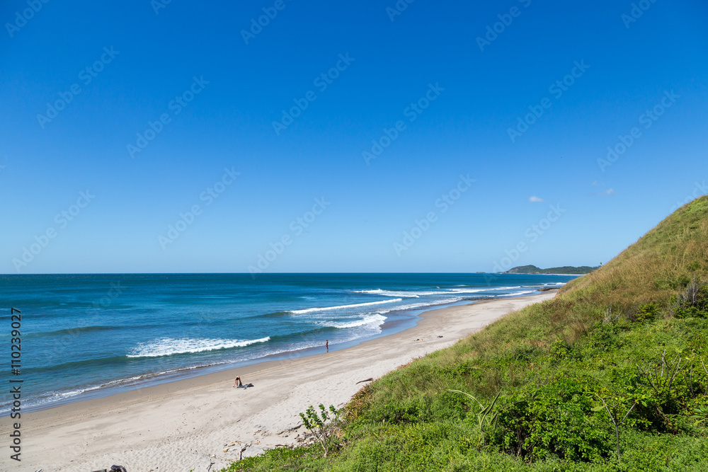 Wave breaking in a beautiful landscape in Nicaragua. Wave breaking in a beautiful landscape in Nicaragua.