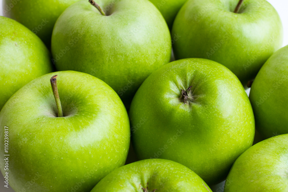fresh green apples