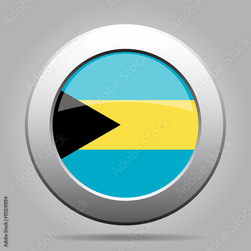 metal button with flag of Bahamas Free Download metal button with flag of Bahamas - GFXLoad