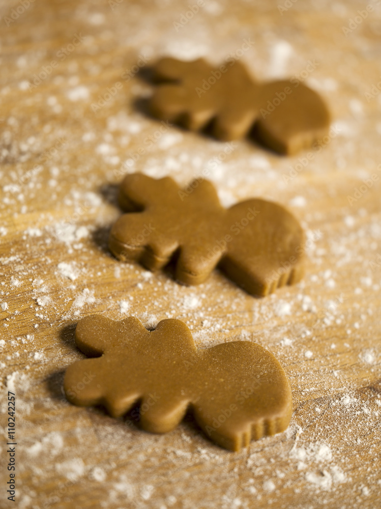 close-up shot of gingerbread cookies. close-up shot of gingerbread cookies.