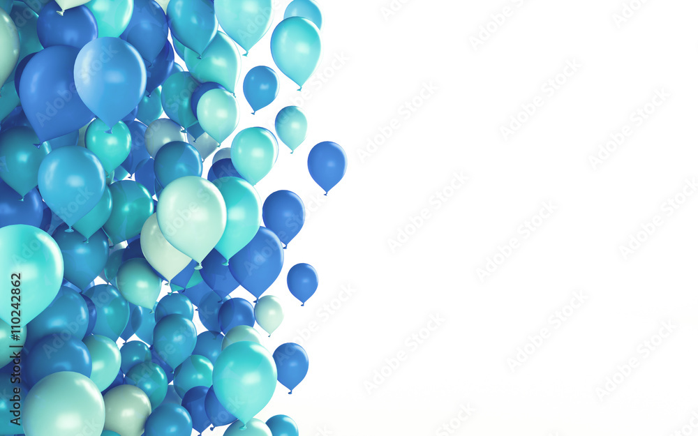 Fototapeta premium Pary balloons with copy space
