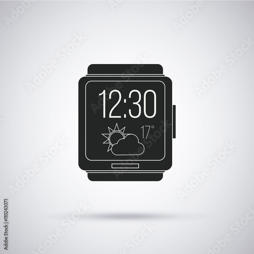 smart Watch vector in color backdrop