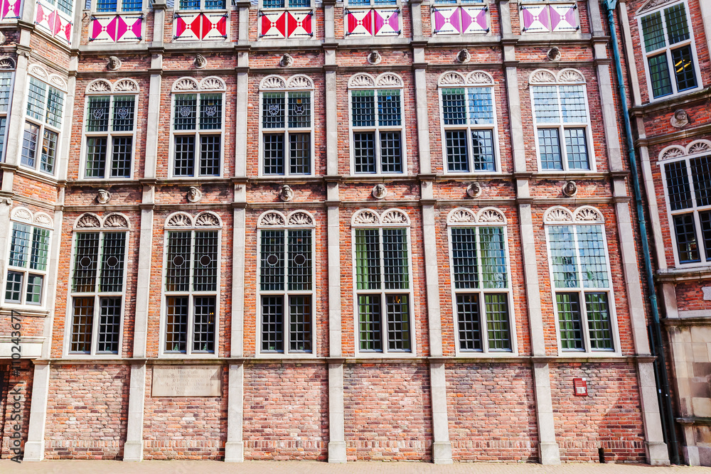 facade of the devil house in Arnhem, Netherlands