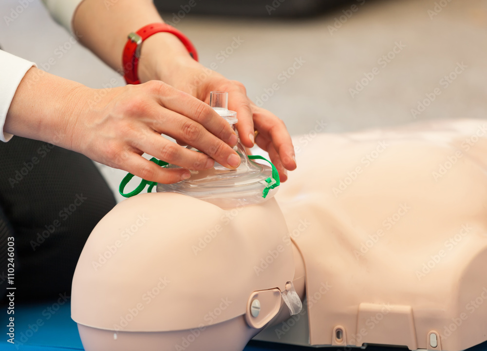 CPR training with dummy Stock Photo | Adobe Stock