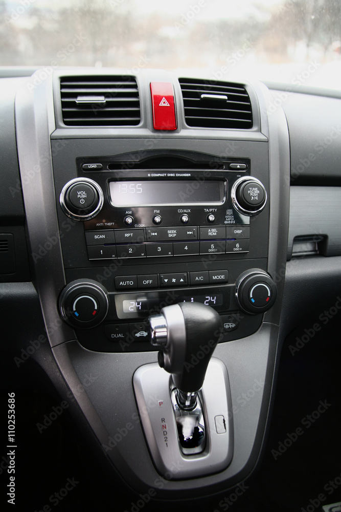 The interior of the car Honda CR-V