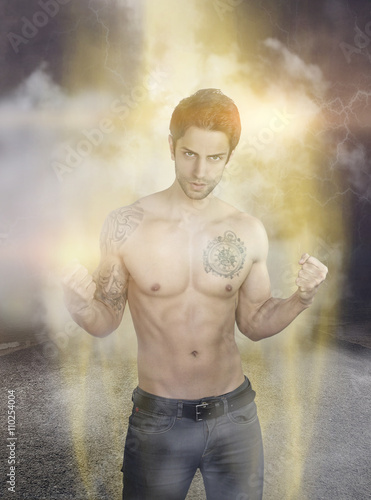 Quadro su tela powerful super hero