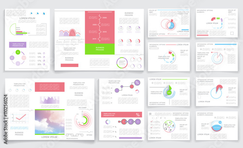 Brochure design, cover layout and infographics