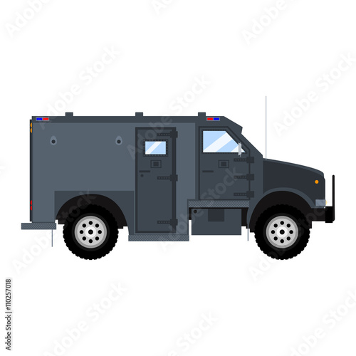 Vector bank armored car.