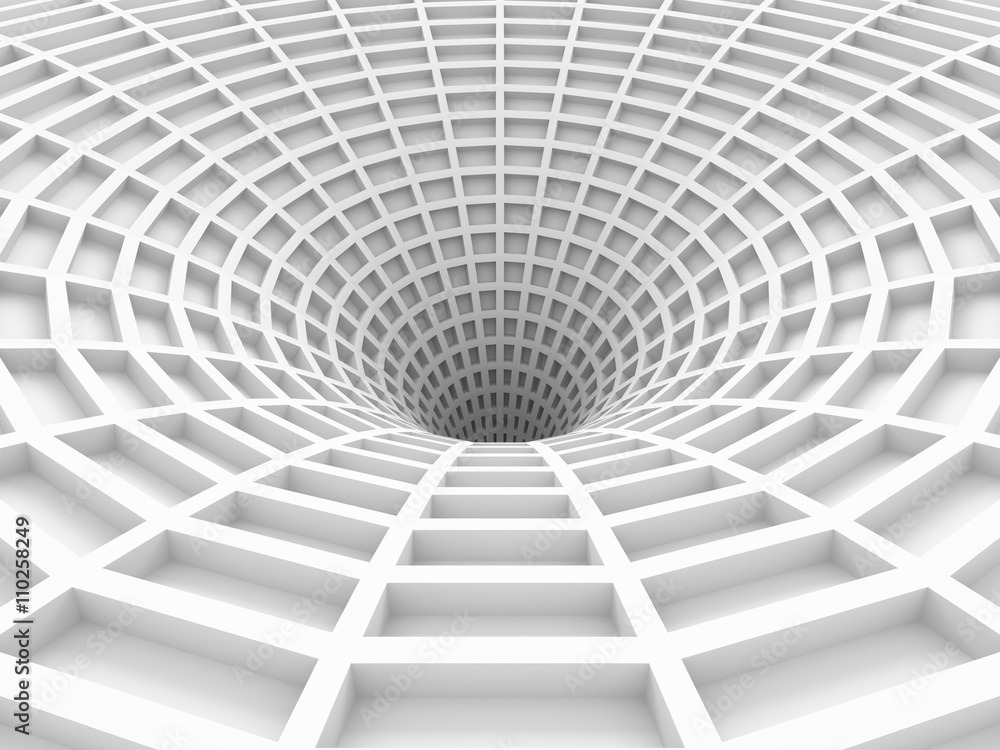 Abstract White Tunnel 3d Background Abstract White Tunnel 3d Background