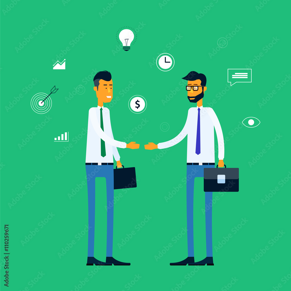 two business man meeting concept and business partnership deal to business two business man meeting concept and business partnership deal to business