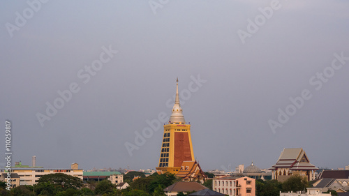 Phra Viriya Mongkol Maha Chedi, the tallest Chedi of Thailand at Wat Dhammamongkol, Thailand