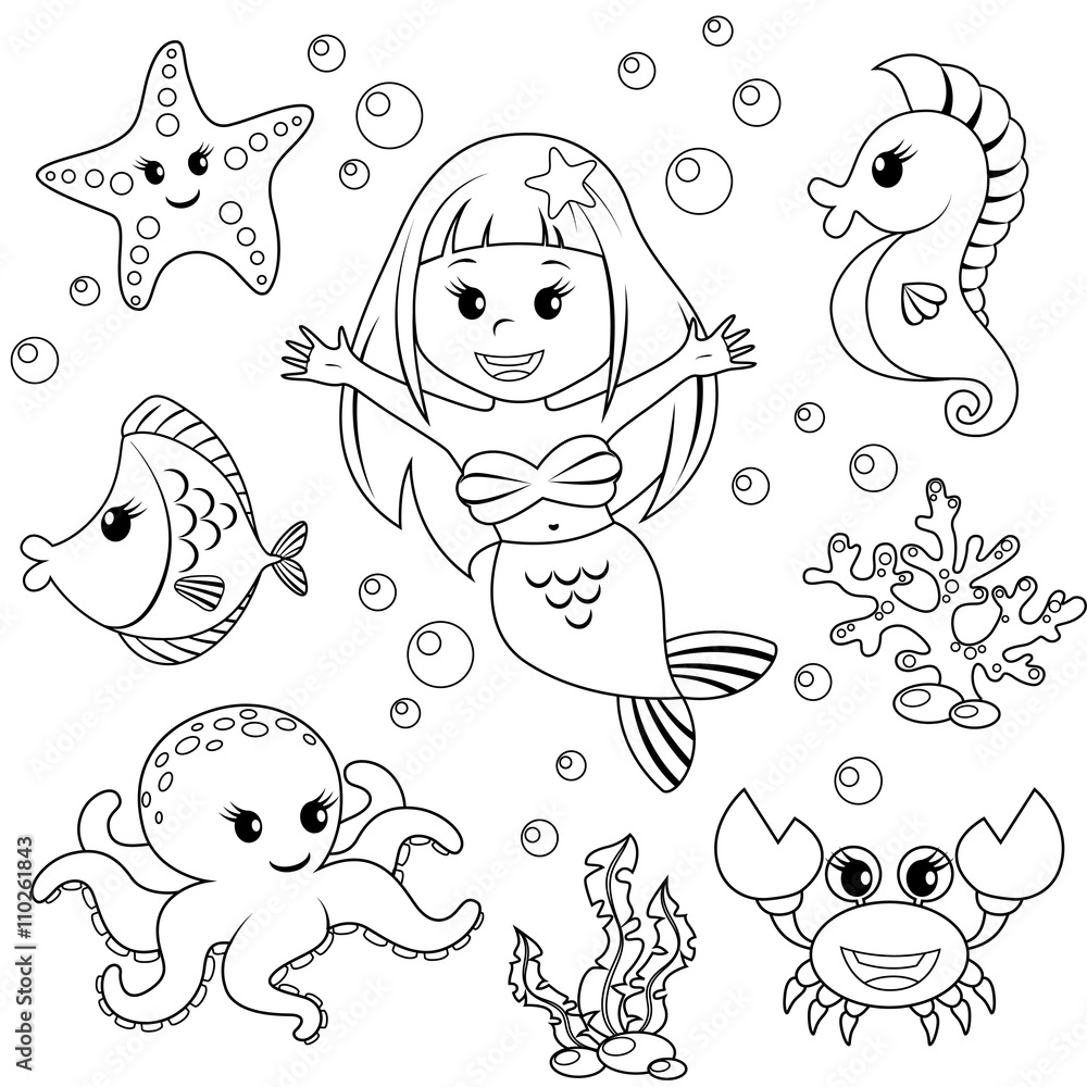 Kishor_artist: I will make black and white coloring page illustration in 24 hour
