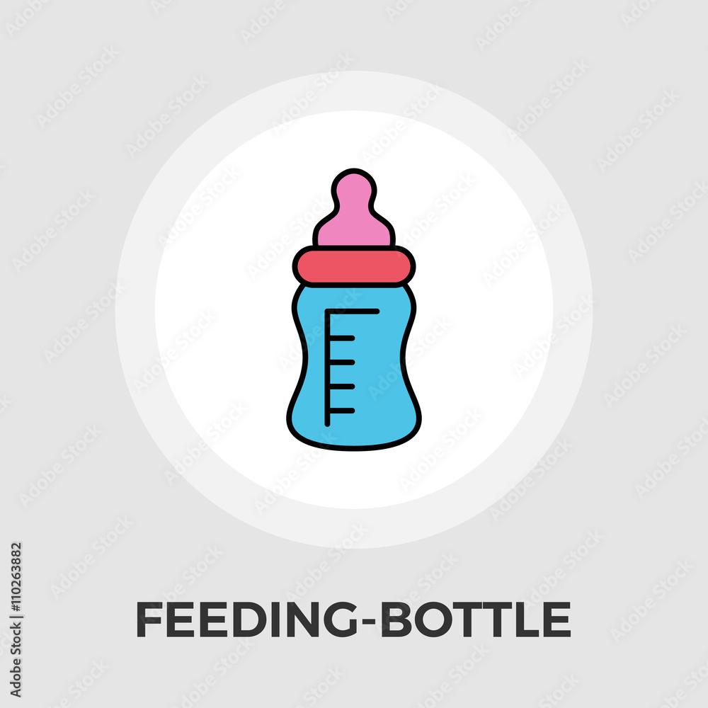 Feeding bottle vector flat icon