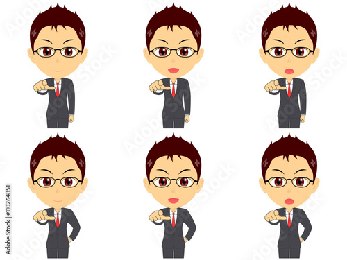 スーツの男性 セット