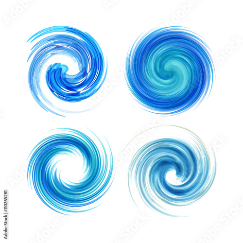 Dynamic Flow Illustration. Swirl Background.
