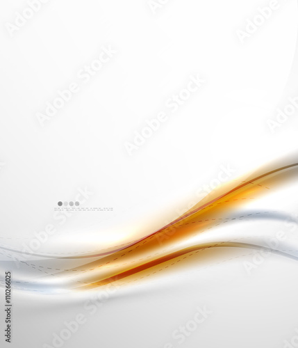 Orange wave abstract background