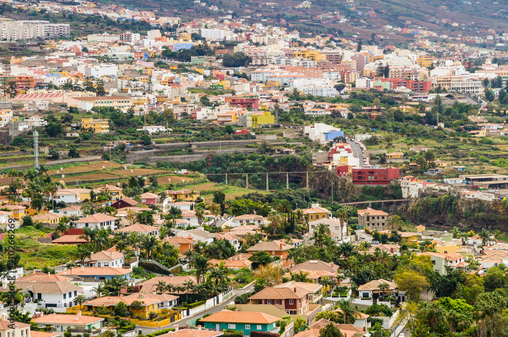 La Orotava town overlook, Tenerife, Spain