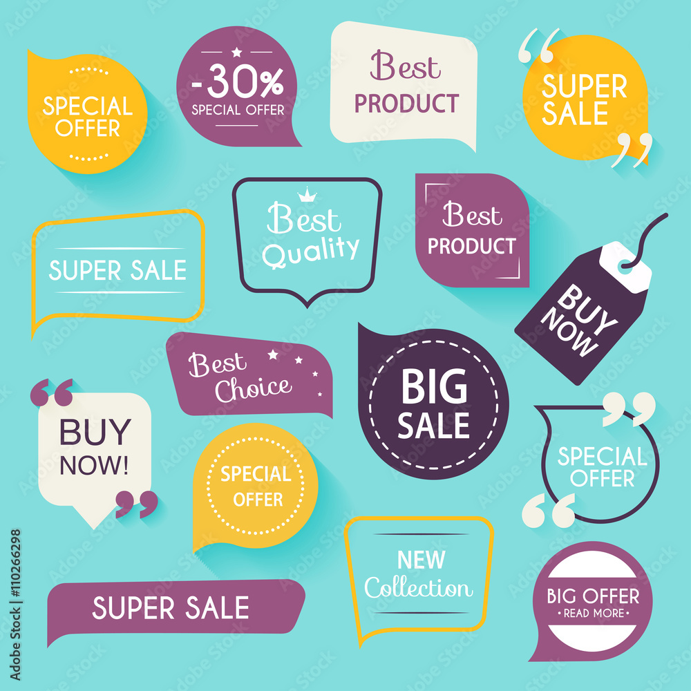 Collection of premium promo seals/stickers. Isolated vector illu Collection of premium promo seals/stickers. Isolated vector illu