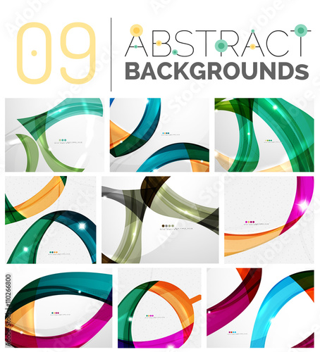 Set of abstract backgrounds