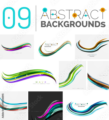 Set of abstract backgrounds