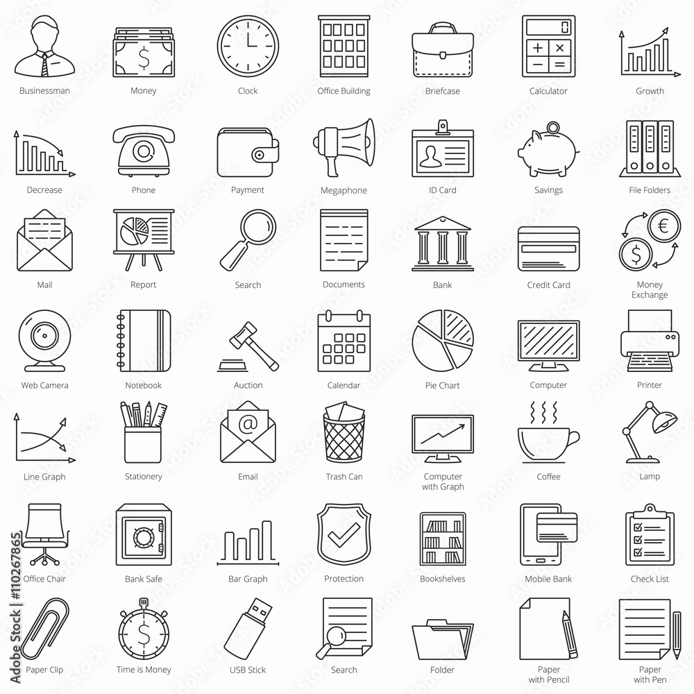 Business and Office Icons Business and Office Icons