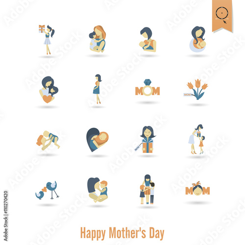 Happy Mothers Day Icons