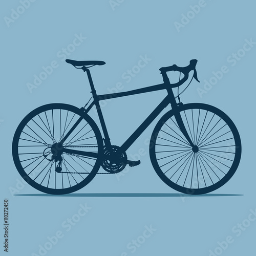 Vector illustration of a cruiser bicycle made in flat style. Vec