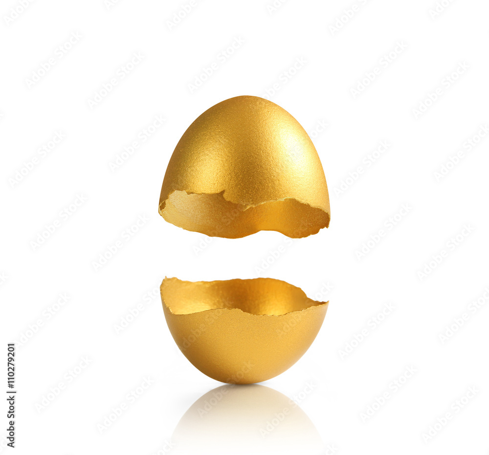 Golden egg isolated Golden egg isolated