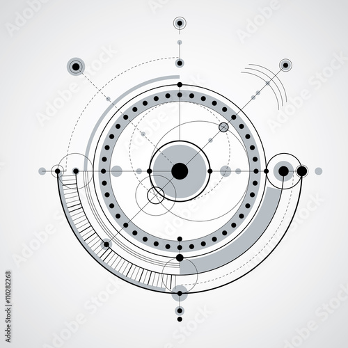 Vector engineering technological background, futuristic technology