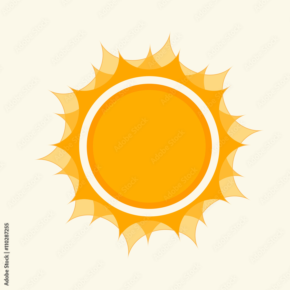Vector sun circle frame. Sunny shape flame. Vector sun circle frame. Sunny shape flame.