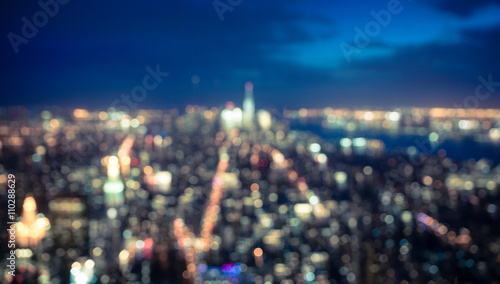 Canvas Print Blurred city concept