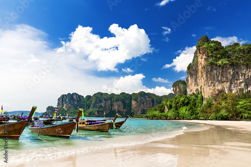 Railay beach in Krabi Thailand © preto_perola
