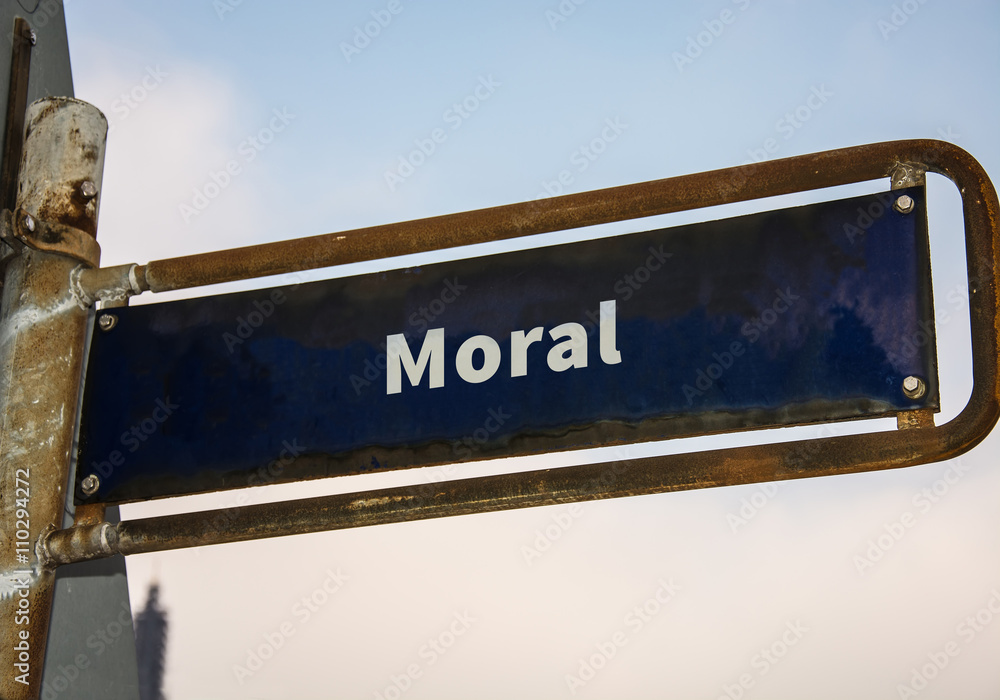 Schild 47 - Moral