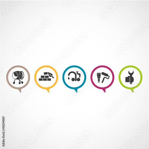 icône travaux,bricolage