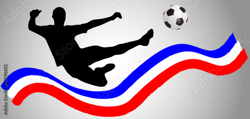 Fußballspieler - Farben Frankreich