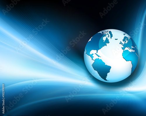 Best Internet Concept of global business. Globe  glowing lines on technological background. Electronics  Wi-Fi  rays  symbols Internet  television  mobile and satellite communications