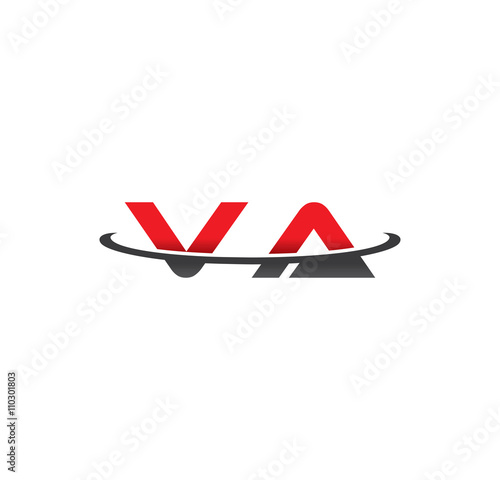va alphabet with swoosh grey and red Free Download va alphabet with swoosh grey and red - GFXLoad