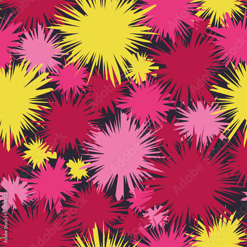 Seamless decorative vector background with abstract shapes. Print. Cloth design, wallpaper.